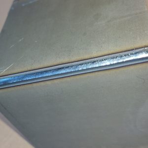Laserschweißen Ecknaht Stahl 2 mm